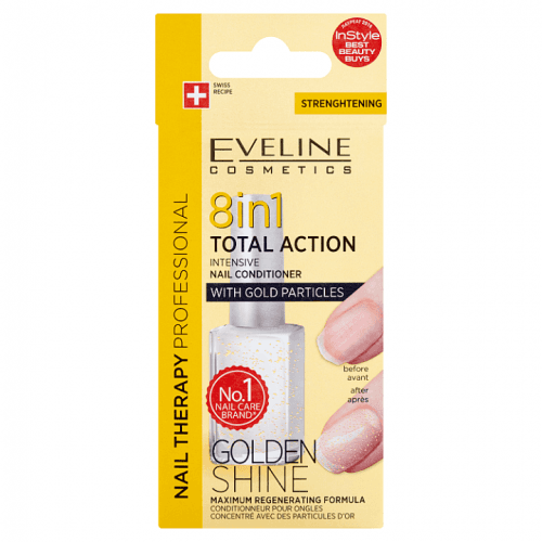 Eveline Cosmetics Nail Therapy kondicionér na nehty 8 v 1 (Total Action Intensive Nail Conditioner) 12 ml