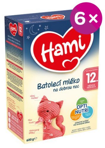 Nutricia Hami 12+ batolecí mléko na dobrou noc 600g