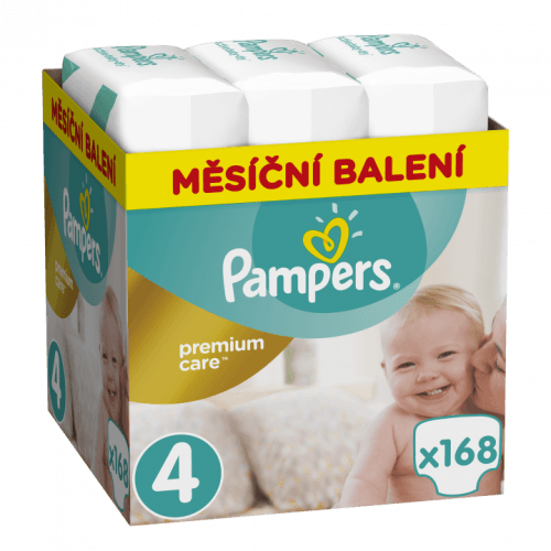 PAMPERS Premium Care Monthly 4 MAXI 7-14 kg 168 kusů