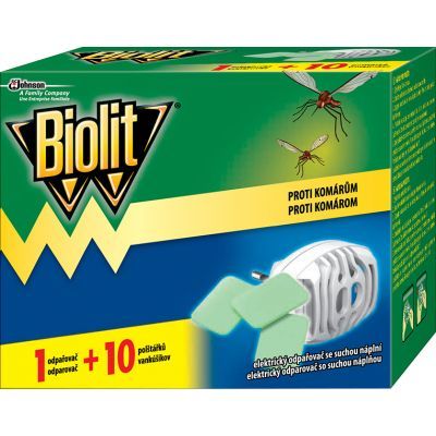 Biolit elektrický odpařovač proti komárům + 10 náplní