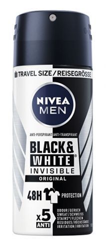 Nivea Antiperspirant ve spreji pro muže Invisible For Black & White (Antiperspirant) 100 ml