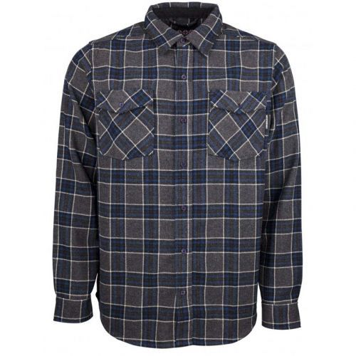 košile INDEPENDENT - Hatchet Button Up L/S Shirt Navy Plaid (NAVY PLAID) velikost: M