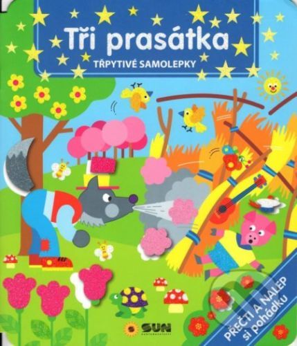 Přečti a nalep pohádku Tři prasátka