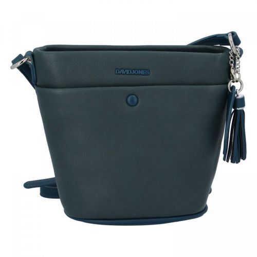 Praktická dámská koženková kabelka Saša, modrá