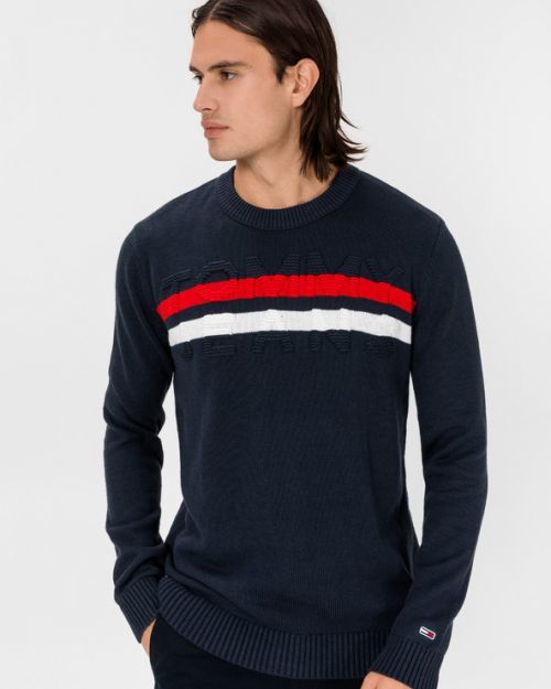 Tommy Jeans Svetr Modrá