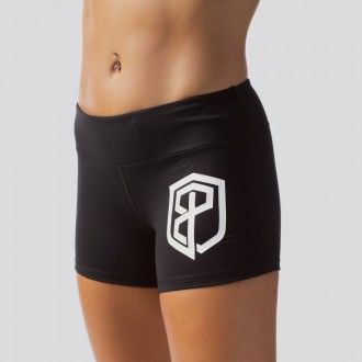 Born Primitive  šortky Renewed Vigor Booty Shorts (Black w/ White Logo) BORN8