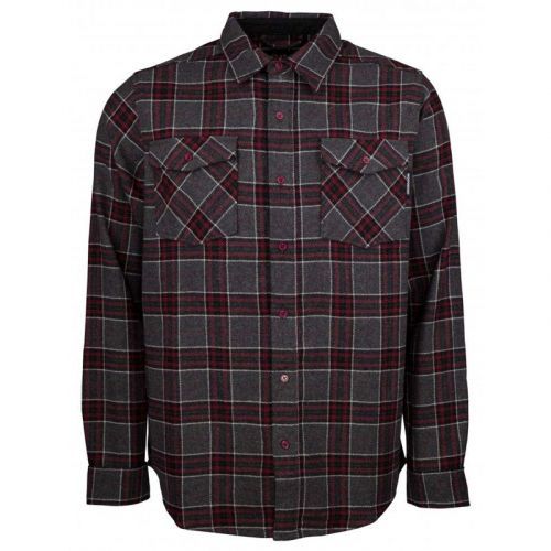 košile INDEPENDENT - Hatchet Button Up L/S Shirt Oxblood Plaid (OXBLOOD PLAID) velikost: M