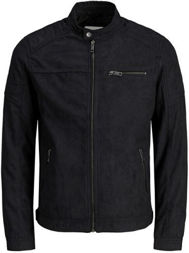 Jack&Jones Pánská bunda JJEROCKY 12147218 Jet Black S