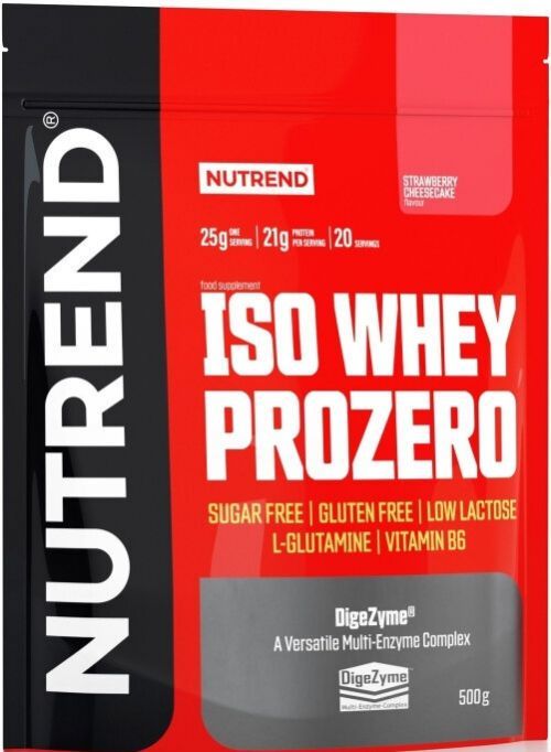 NUTREND Iso Whey Prozero 500g Jahodový Cheescake