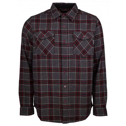 košile INDEPENDENT - Hatchet Button Up L/S Shirt Oxblood Plaid (OXBLOOD PLAID) velikost: XL