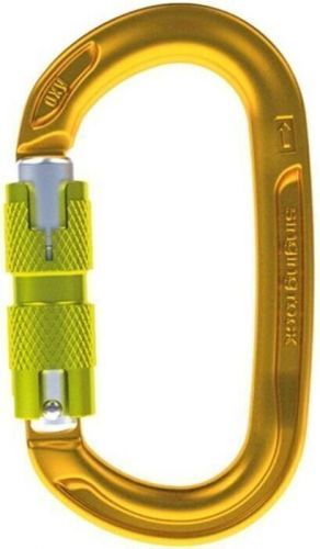 Singing Rock Oxy Twist Lock Oval Carabiner Gold