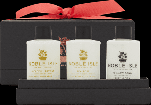 Noble Isle Warm & Spicy sada koupelových a sprchových gelů 3x75ml