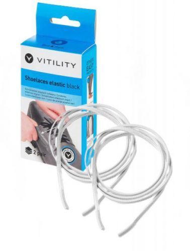 Vitility Elastické tkaničky do bot 76 cm bílé Vitility (2 páry)