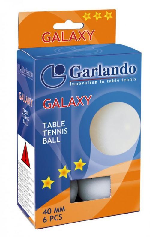 Garlando Míčky Galaxy na stolní tenis, hvězdiček: 3, balení 6 kusů