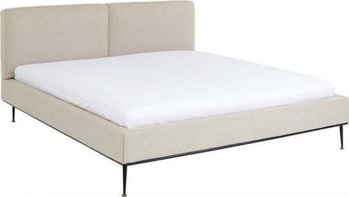Béžová čalouněná dvoulůžková postel Kare Design East Side, 180 x 200 cm