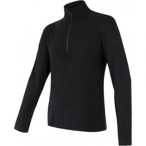 Triko Sensor Merino Extreme Zip - pánské, dlouhý, černá - velikost 2XL