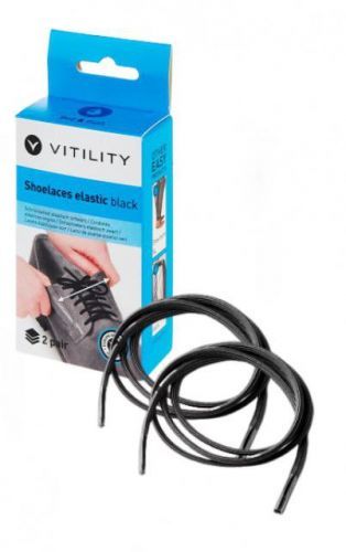 Vitility Elastické tkaničky do bot 60 cm černé Vitility (2 páry)