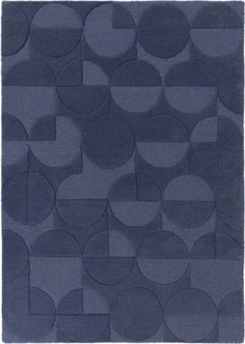 Modrý vlněný koberec Flair Rugs Gigi, 120 x 170 cm