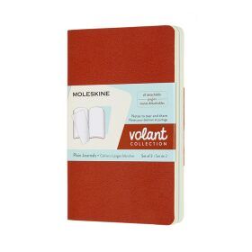 Moleskine: Volant zápisníky čisté oranžový modrý S