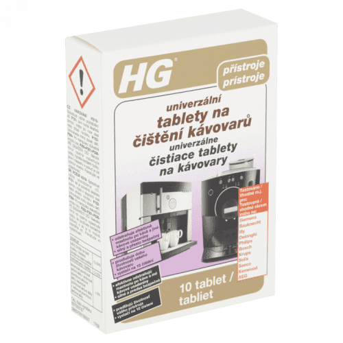 HG univerzální tablety na čištění kávovarů