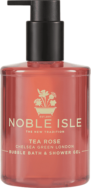 Noble Isle Tea Rose luxusní bublinková koupel a sprchový gel 250ml