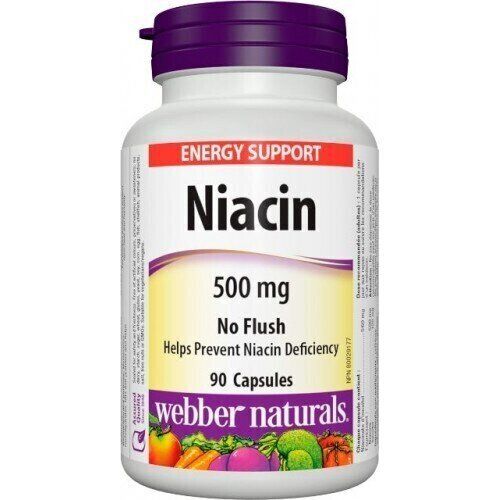 Webber Naturals Niacin B3 500 mg 90 tablet