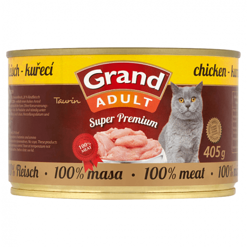 GRAND konz.  Superpremium kočka kuřecí 405g