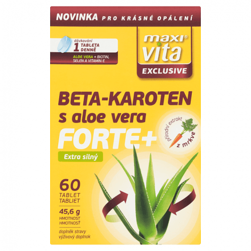 MaxiVita Exclusive Beta-Karoten s aloe vera forte+ 60 tablet 45,6g