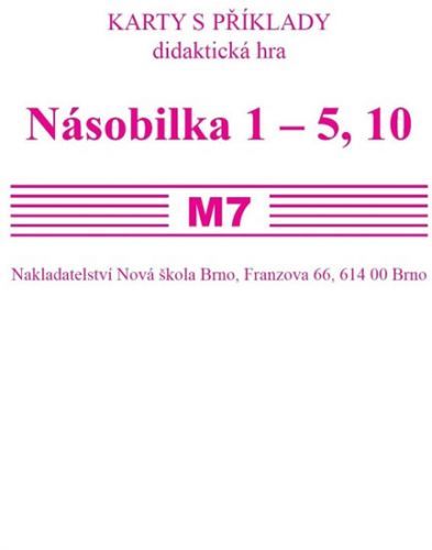 Sada kartiček M7 - násobilka 1-5,10 - Rosecká Zdena