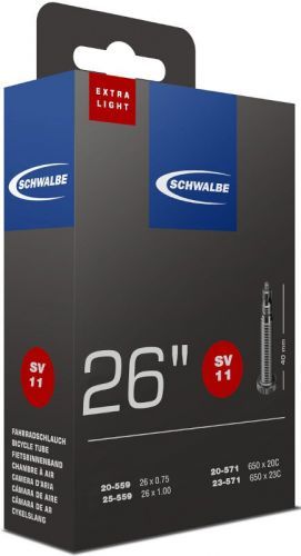 Schwalbe 26x1.00 FV 40mm (20/25-559/571) 60g Extralight