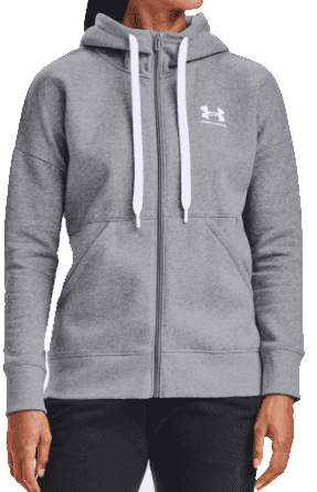 Mikina s kapucí Under Armour Rival Fleece FZ Hoodie-GRY