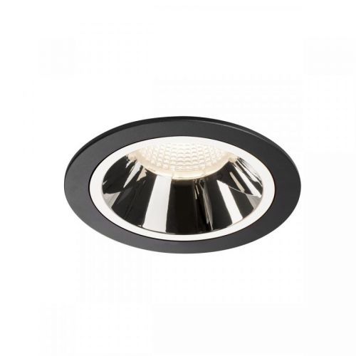 BIG WHITE NUMINOS® DL L vnitřní LED zápustné stropní svítidlo černá/chrom 4000 K 55° 1003969