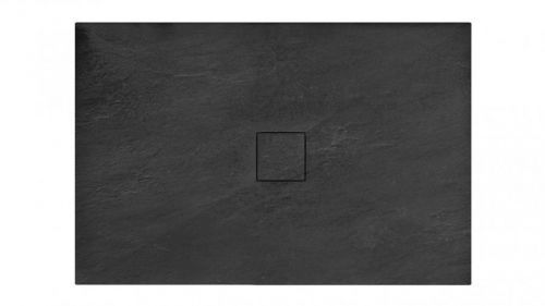 Vanička litý mramor 80x120x4 Black černá Stone REA-K9602