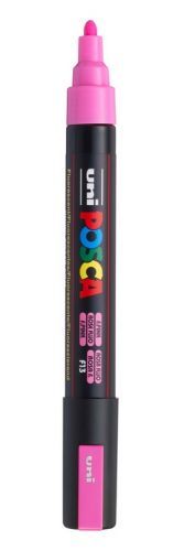 Akrylový popisovač POSCA, PC-5M, 2,5 mm, fluo-růžový