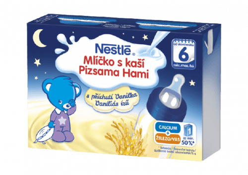 NESTLÉ Mlíčko s kaší s příchutí Vanilka, 2 x 200ml