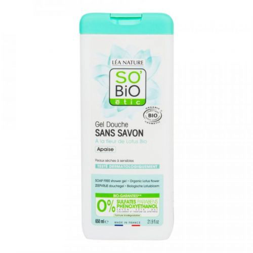 Gel sprchový BEZ MÝDLA s lotosovým květem 650 ml BIO   SO’BiO étic