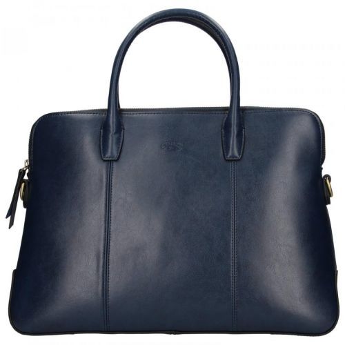 Elegantní dámská kožená kabelka Katana Celesta - tmavě modrá