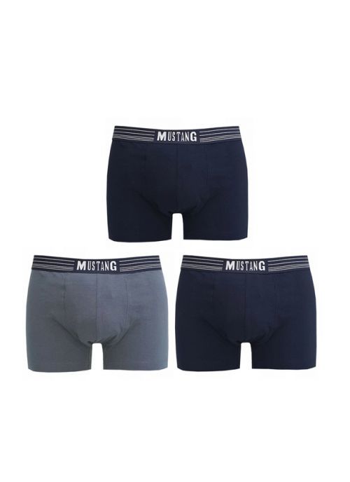 Pánské boxerky Mustang 4046-1003 Retro A'3 - XL - navy/modrá