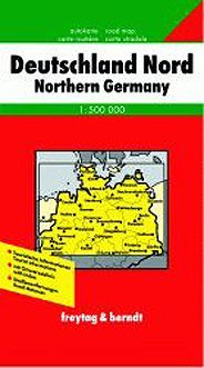 Německo sever 1:500T mapa FB - neuveden, Volné listy