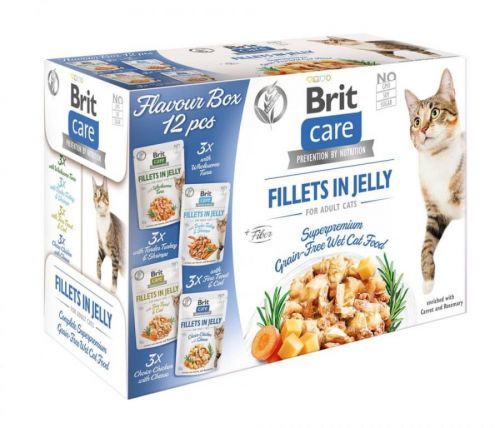 Brit Care Cat Flavour box Fillet in Jelly 12x85 g