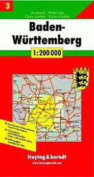 Bádensko-Württembersko sever 1: 200T mapa FB - neuveden, Volné listy