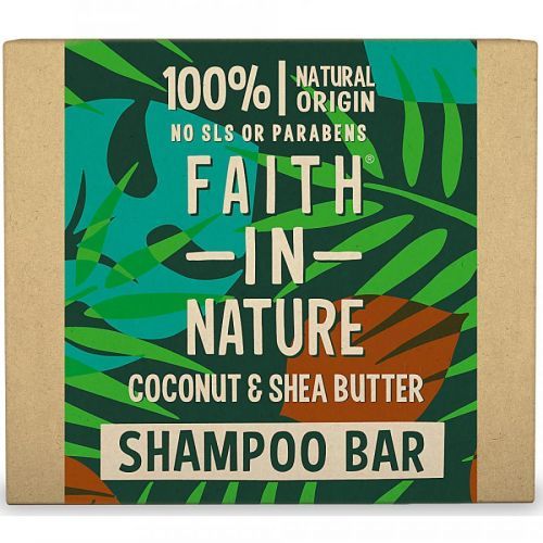 Faith in Nature - Tuhý šampon kokos a bambucké máslo, 85g