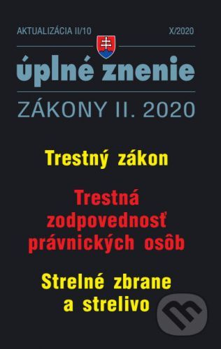 Aktualizácia II/10 2020 - Trestné právo - Poradca s.r.o.