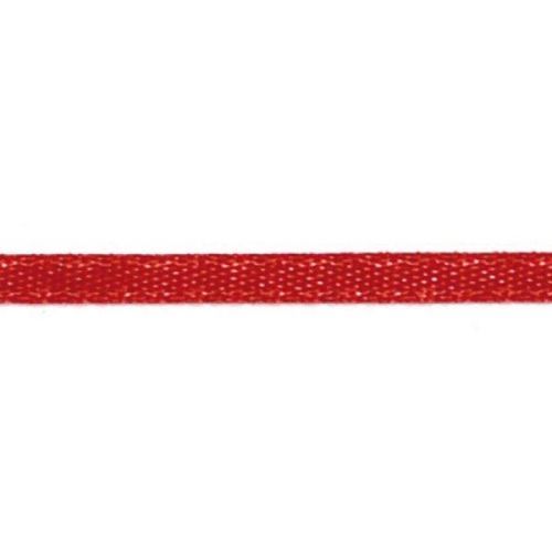 Saténová stuha červená 3 mm x 10 m