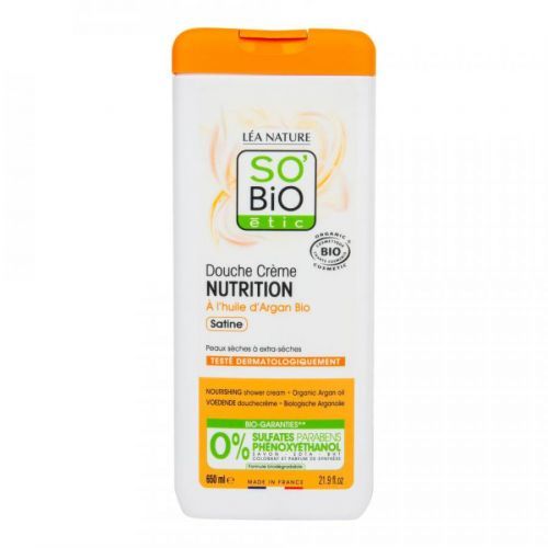 Krém sprchový NUTRITION s arganovým olejem 650 ml BIO   SO’BiO étic