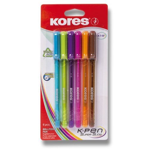 Kuličková tužka Kores 398 K1 6 barev