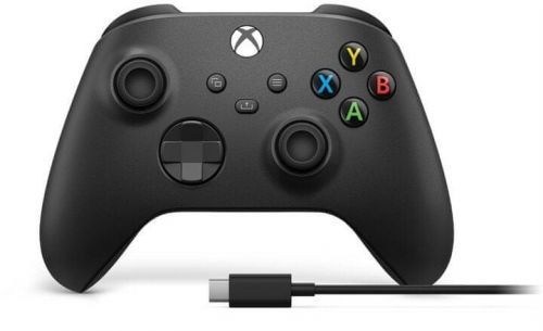 Microsoft Xbox Wireless Controller + kabel pro Windows, černá (1V8-00002)