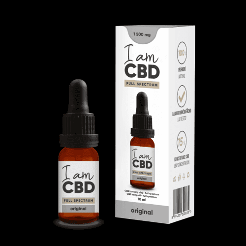 I am CBD Full spectrum CBD konopný olej 15% 10ml