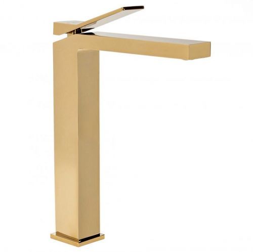 Vysoká umyvadlová baterie Rea Duet Gold zlatá REA-B4415