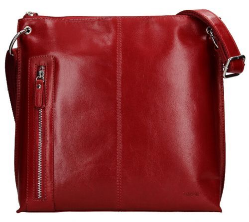 Lagen Dámská kožená crossbody kabelka blc/3287/16 Red